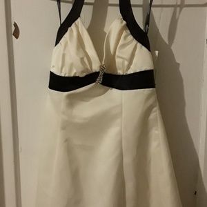 White prom dress